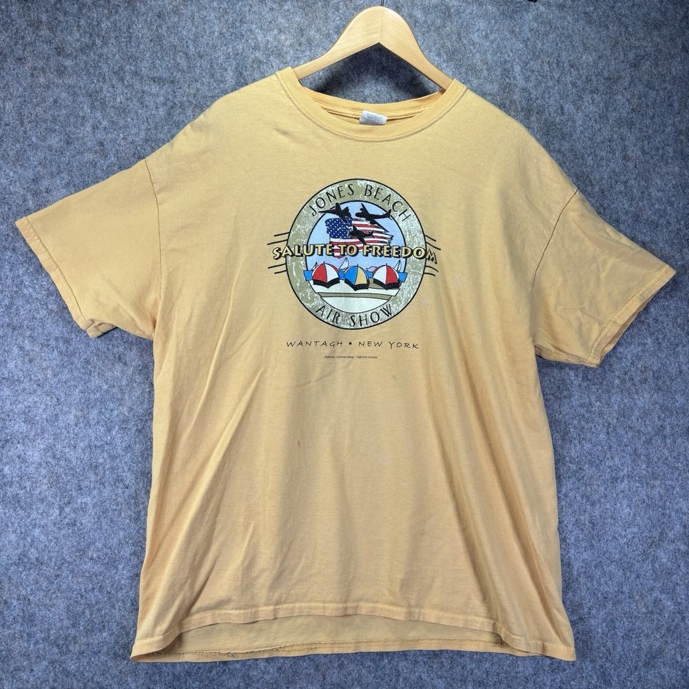Vtg Jones Beach Air Show Long Island NY Shirt L Mens Wantagh Salute To Freedom